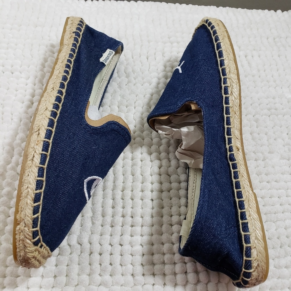 Jason Polan for Soludos Navy Wink Espadrilles - Picture 6 of 8